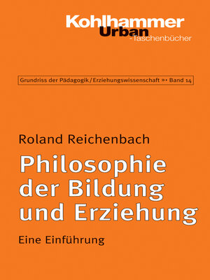 cover image of Philosophie der Bildung und Erziehung